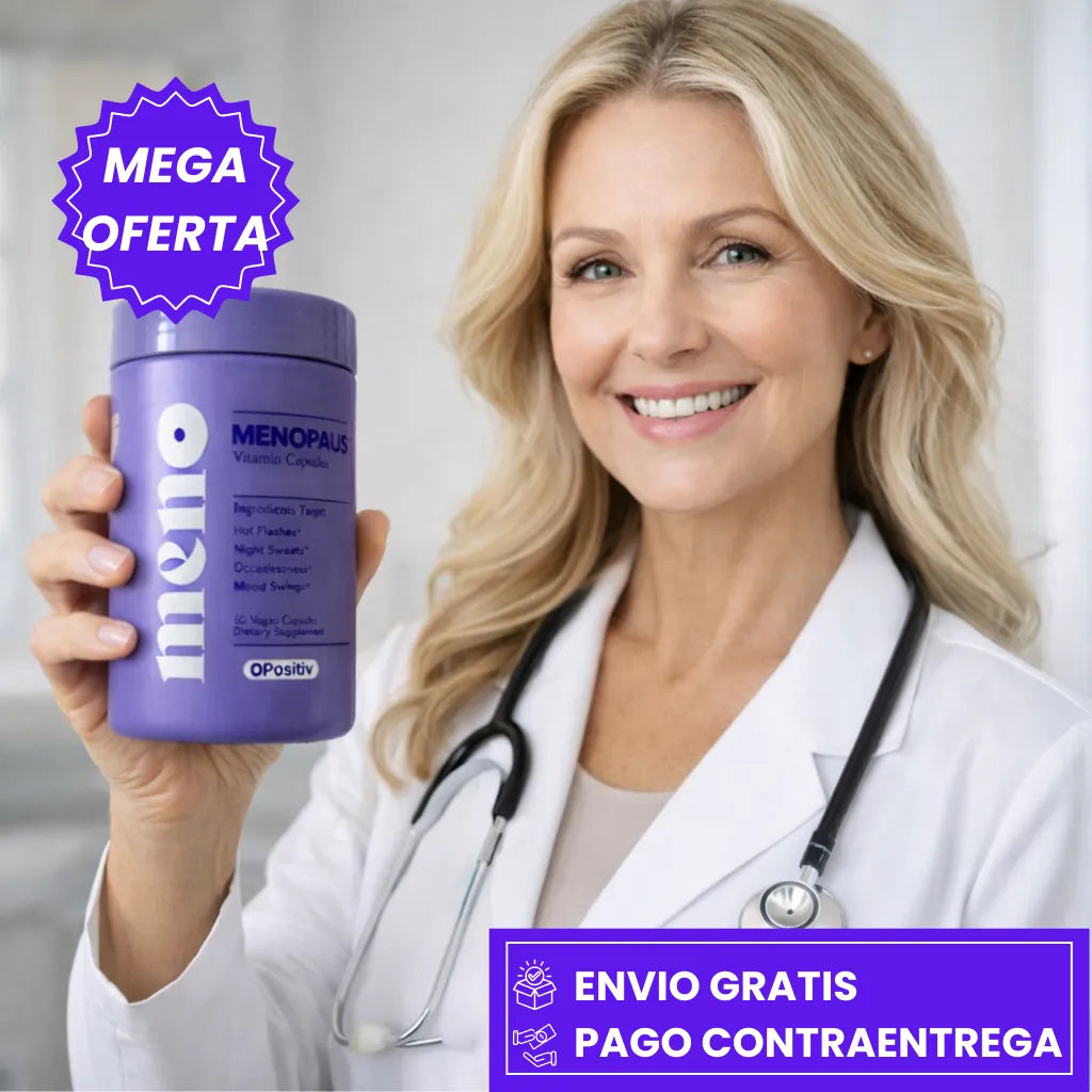 MENO: SUPLEMENTO QUE ALIVIA LOS SÍNTOMAS DE LA MENOPAUSIA Y EQUILIBRA LAS HORMONAS