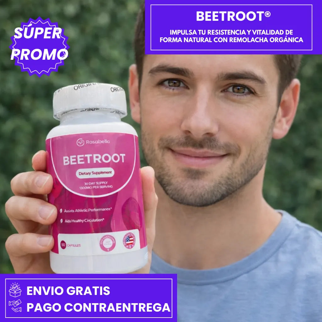 BEETROOT: Impulsa tu Resistencia y Vitalidad de Forma Natural con Remolacha Orgánica