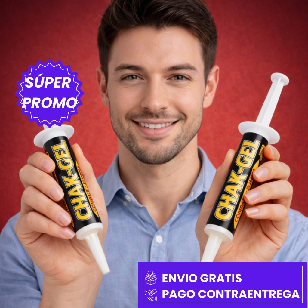 CHAK-GEL: GEL INSECTICIDA QUE ELIMINA CUCARACHAS Y PROTEGE TU HOGAR