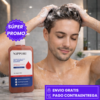 SHAMPOO NIPPORI: SHAMPOO QUE ELIMINA LA CASPA Y CALMA LA PICAZÓN.