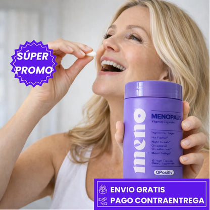 MENO: SUPLEMENTO QUE ALIVIA LOS SÍNTOMAS DE LA MENOPAUSIA Y EQUILIBRA LAS HORMONAS