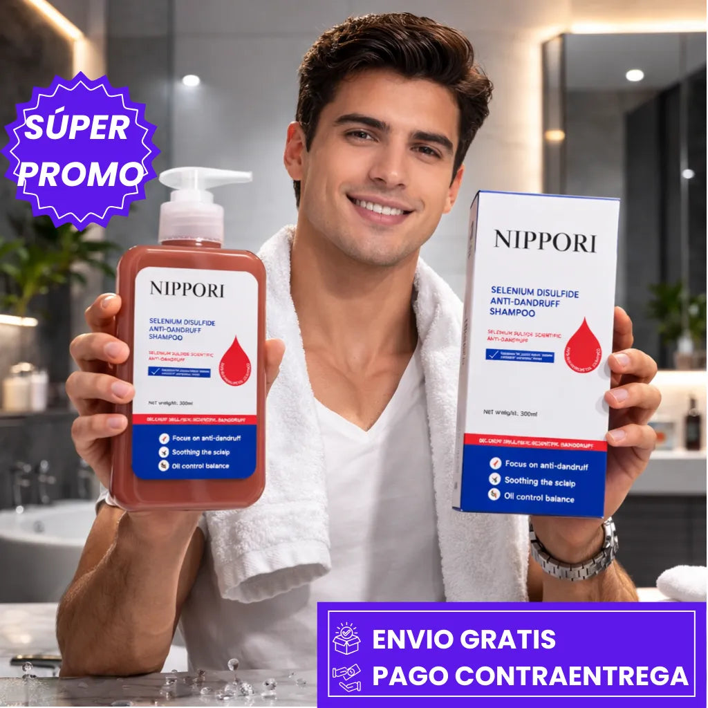 SHAMPOO NIPPORI: SHAMPOO QUE ELIMINA LA CASPA Y CALMA LA PICAZÓN.