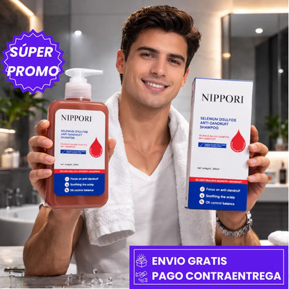 SHAMPOO NIPPORI: SHAMPOO QUE ELIMINA LA CASPA Y CALMA LA PICAZÓN.