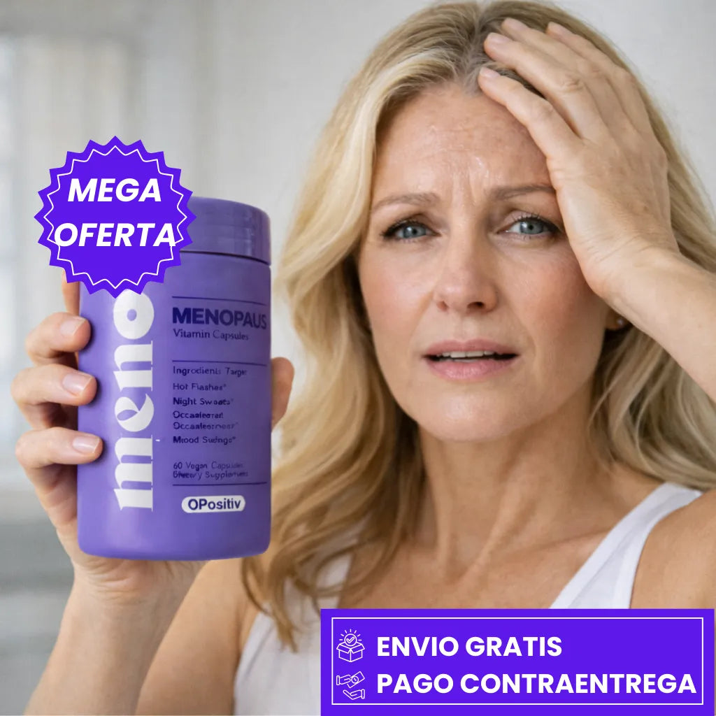 MENO: SUPLEMENTO QUE ALIVIA LOS SÍNTOMAS DE LA MENOPAUSIA Y EQUILIBRA LAS HORMONAS