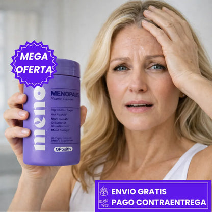 MENO: SUPLEMENTO QUE ALIVIA LOS SÍNTOMAS DE LA MENOPAUSIA Y EQUILIBRA LAS HORMONAS