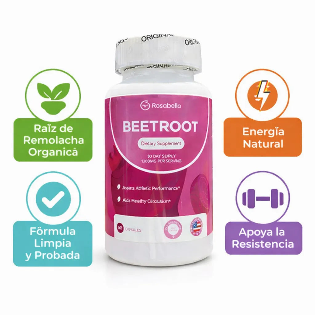 BEETROOT: Impulsa tu Resistencia y Vitalidad de Forma Natural con Remolacha Orgánica