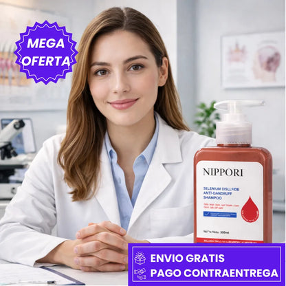 SHAMPOO NIPPORI: SHAMPOO QUE ELIMINA LA CASPA Y CALMA LA PICAZÓN.