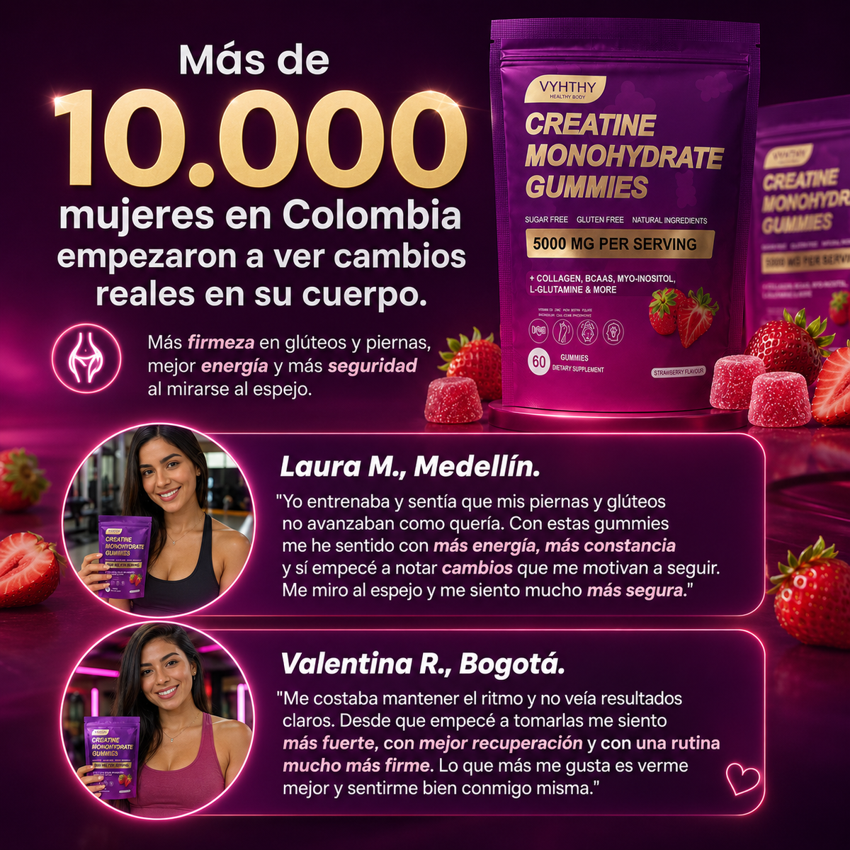 Vyhthy Creatina Gomitas - Tu Ayuda para Demostrar Que Si Puedes