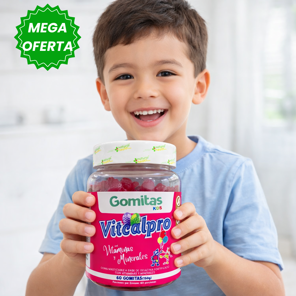 GOMITAS BIOKIDS®  VITCALPRO: APOYAN EL DESARROLLO INFANTIL Y FORTALECEN LAS DEFENSAS