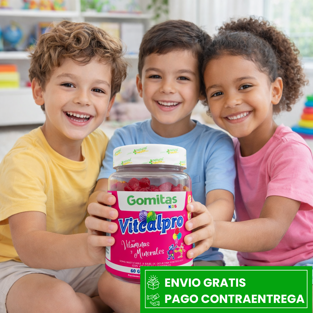 GOMITAS BIOKIDS®  VITCALPRO: APOYAN EL DESARROLLO INFANTIL Y FORTALECEN LAS DEFENSAS