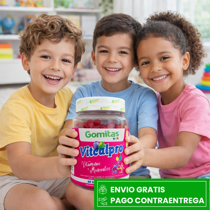 GOMITAS BIOKIDS®  VITCALPRO: APOYAN EL DESARROLLO INFANTIL Y FORTALECEN LAS DEFENSAS