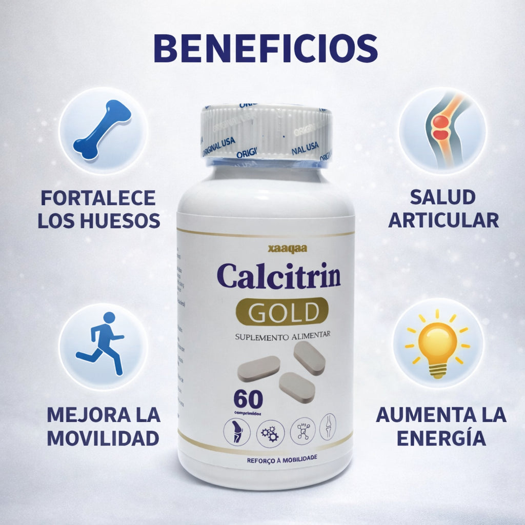 CALCITRIN GOLD: Refuerzo Óseo y Articular para Mejorar la Movilidad Diaria.