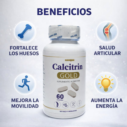 CALCITRIN GOLD: Refuerzo Óseo y Articular para Mejorar la Movilidad Diaria.