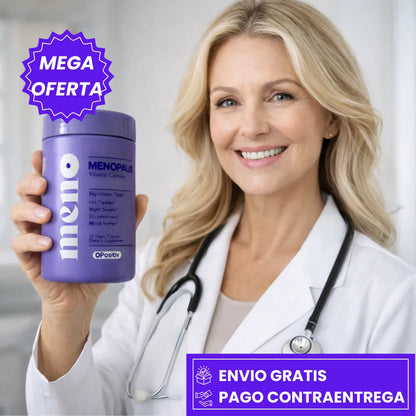 MENO: SUPLEMENTO QUE ALIVIA LOS SÍNTOMAS DE LA MENOPAUSIA Y EQUILIBRA LAS HORMONAS